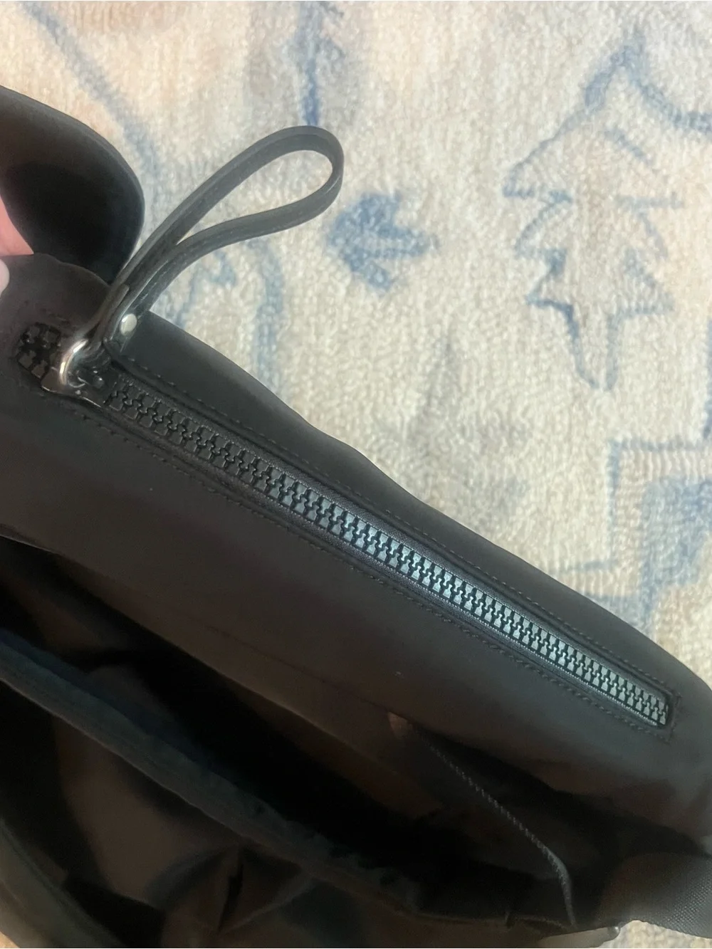 Rebecca Minkoff Black Nylon Bikeshare Backpack Drawstring with Front Pocket